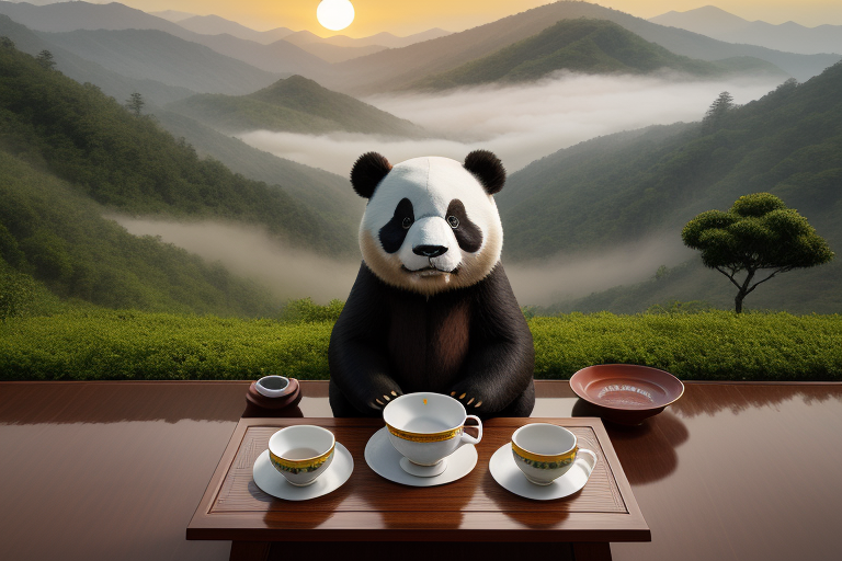 Mengding Ganlu Gold Award Heads to National Stage - Panda Tea Tray Engraves Eco-Tea Charm