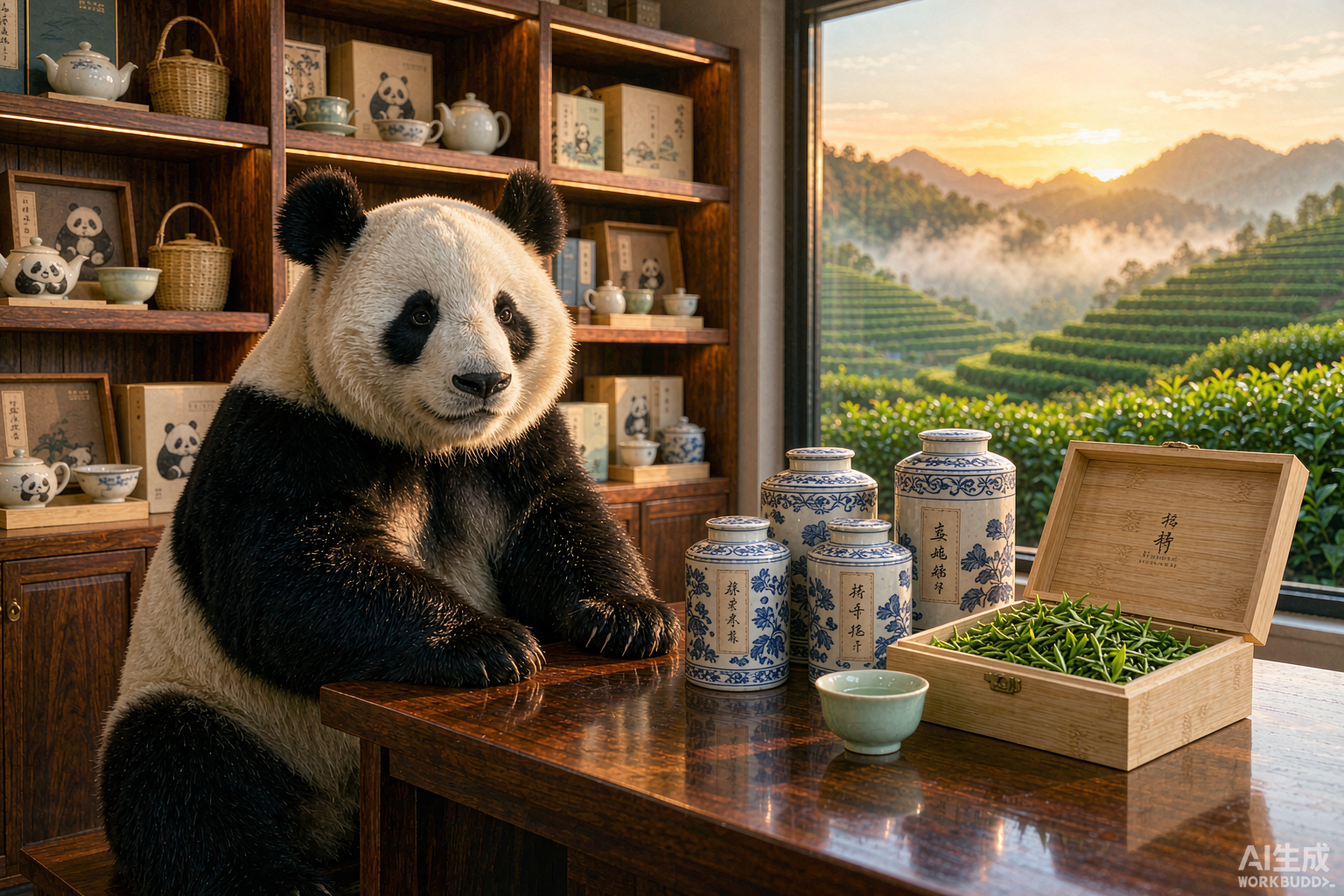 熊猫茶发布渠道公告 森态熊猫茶酒特产荟诚招全国加盟商